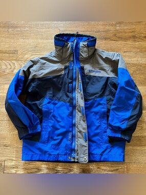 Columbia Zip up Jacket Blue Size 8 Boys Bugaboo Interchange Waterproof